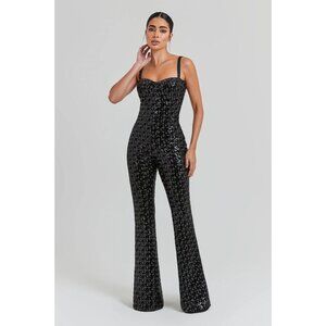 Nadine Merabi Hailey Black Jumpsuit XXL